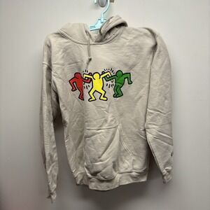 Keith Haring Womens Sweatshirt Sz S Small Long Sleeve Hoodie Pilling Good